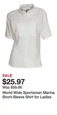 Cabela's World Wide Sportsman Marina Short-Sleeve Shirt for Ladies offer