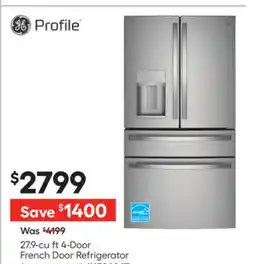 Lowe's 27.9-cu ft 4-Door French Door Refrigerator offer