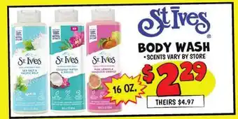 Ollie's ST. IVES BODY WASH offer