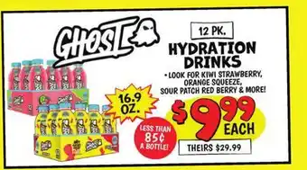 Ollie's GHOST HYDRATION DRINKS offer