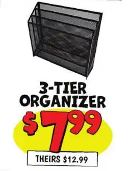 Ollie's 3-TIER ORGANIZER offer