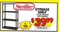 Ollie's Sterilite STORAGE SHELF offer