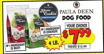 Ollie's PAULA DEEN DOG FOOD offer