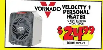 Ollie's VORNADO VELOCITY 1 PERSONAL HEATER offer