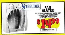 Ollie's STEELTON FAN HEATER offer