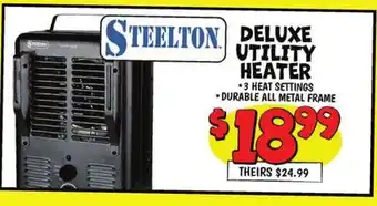 Ollie's STEELTON DELUXE UTILITY HEATER offer