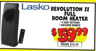 Ollie's LASKO REVOLUTION II FULL ROOM HEATER offer