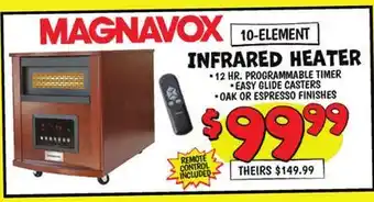 Ollie's MAGNAVOX 10 ELEMENT INFRARED HEATER offer