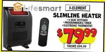 Ollie's Lifesmart SLIMLINE HEATER offer