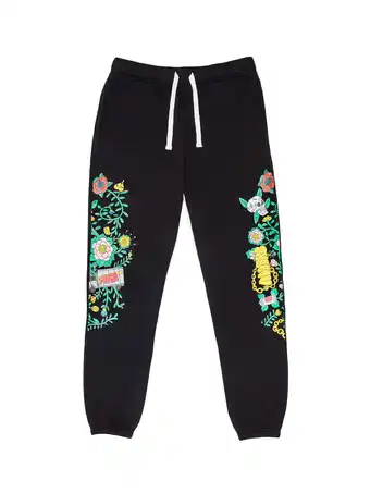 Walmart Roberto Lugo All Gender Lugo Floral Print Joggers, Men's Sizes S-3XL offer