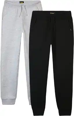 Walmart Lee Boys' Sweatpants - 2 Pack Basic Cozy Active Fleece Jogger Pants with Pockets (4-20) offer