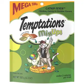 Walmart Temptations Mixups Catnip Fever Flavor Crunchy And Soft Dry Cat Treats, 6.3 Oz Pouch offer