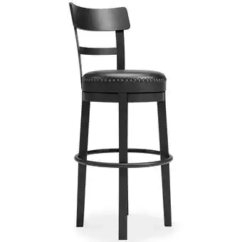 Walmart Signature Design by Ashley Valebeck Collection Swivel Bar Stools, Black offer