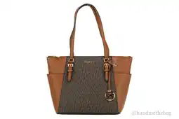 Walmart Michael Kors Michael Kors Women Leather Shoulder Tote Bag Purse Handbag+Double Zipper Wallet offer