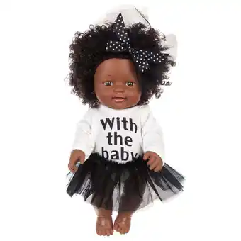 Walmart JikouIivo 12 Inch Black Baby Dolls With Clothes A,frican Realistic Baby Washable Gift For Kids Girls offer