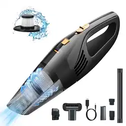 Walmart Cordless Handheld Vacuum, Portable Car Vacuum Cleaner, 8KPA Powerful Suction for Car and Pet Hair offer