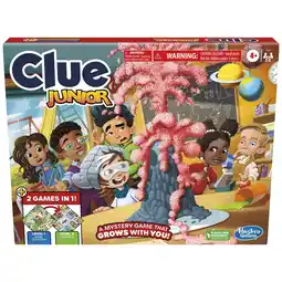 Walmart Clue Junior Game, 2-Sided Gameboard, 2 Games in 1, Clue Mystery Game for Ages 4+ offer