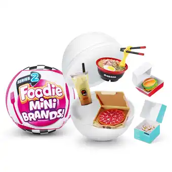 Walmart 5 Surprise Foodie Mini Brands Series 2 Capsule Novelty & Gag Toy by ZURU offer