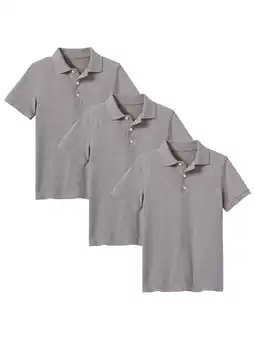 Walmart 3-Pack Boys School Uniform Polo (Little Boys & Big Boys) offer