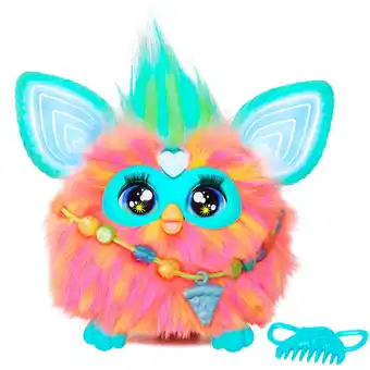 Walmart Furby Coral Plush Toy, Voice Activated, 15 Fashion Accessories, Interactive Toys, Ages 6+ offer