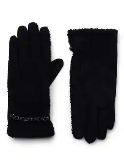 Walmart Time and Tru Women's Lightweight Faux Shearling Winter Gloves, Size L/XL, Black offer