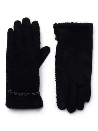 Walmart Time and Tru Women's Lightweight Faux Shearling Winter Gloves, Size L/XL, Black offer