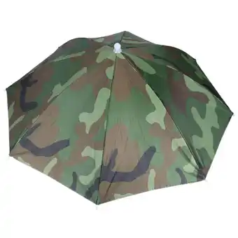 Walmart Umbrella Hat 26in Waterproof Umbrella Hat Headwear Camouflage Umbrella for Outdoor Activity offer