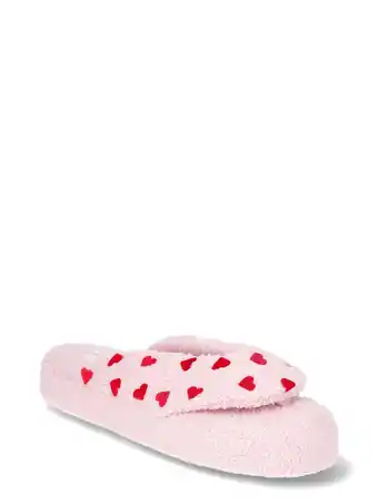 Walmart Joyspun Women's Heart Thong Slippers offer