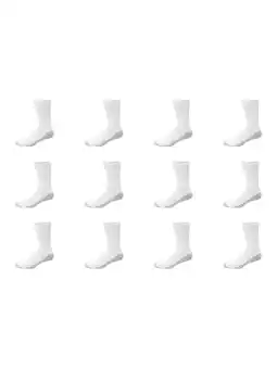 Walmart Hanes Men's Double Tough Durability Crew Socks, 12-Pack offer