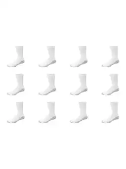 Walmart Hanes Men's Double Tough Durability Crew Socks, 12-Pack offer