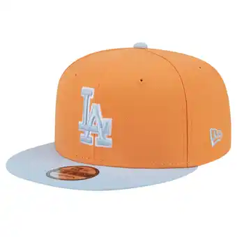 Walmart Men's New Era Orange Los Angeles Dodgers Spring Color Two-Tone 9FIFTY Snapback Hat offer