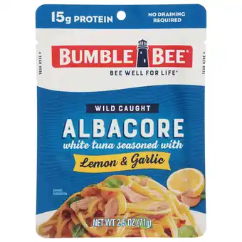 Walmart Bumble Bee Lemon Garlic Albacore Tuna in Water 2.5oz Pouch EA offer