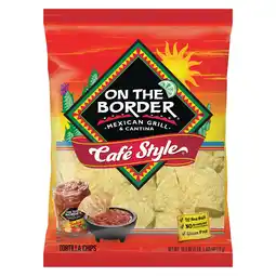 Walmart On The Border Cafe Style Tortilla Chips, Gluten-Free, 16.5 oz Bag offer