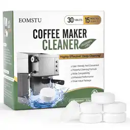 Walmart EOMSTU Coffee Maker Cleaner Tablets, 30 Count offer