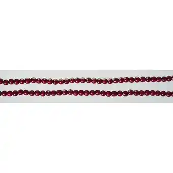 Walmart Kurt Adler Wooden Burgundy Bead Garland offer