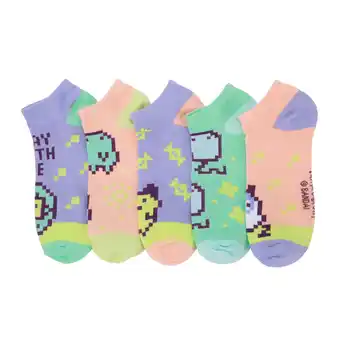 Walmart Tamagotchi Pets Play With Me Women's 5-Pair Ankle Socks offer