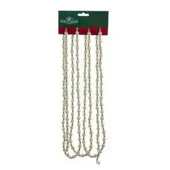 Walmart Kurt S. Adler 9-Foot Ivory and Gold Beaded Garland offer