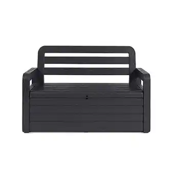 Walmart Toomax Foreverspring 70 Gallon Outdoor Deck Storage Box Chest Bench, Dark Gray offer