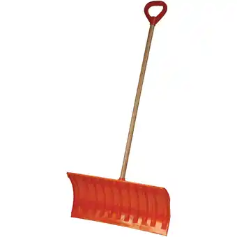 Walmart Emsco Group Bigfoot 25 Poly Pusher Snow Shovel with Wooden Handle offer