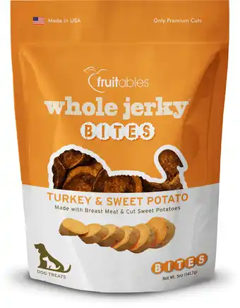 Walmart Fruitables Whole Jerky Bites Turkey and Sweet Potato Dry Jerky Dog Treat 5oz offer