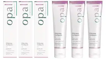 Walmart Opal by Opalescence Stannous Fluoride Sensitivity Toothpaste (3 Pack) Mint Teeth Whitening 4.7 oz offer