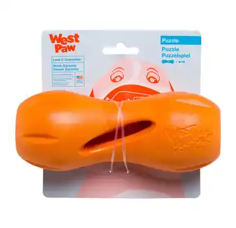 Walmart West Paw Zogoflex Qwizl Large 6.5 Dog Toy Tangerine offer