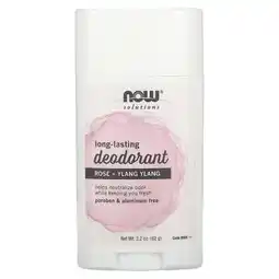 Walmart Now Foods Solutions Long-Lasting Deodorant Rose +Ylang Ylang 2.2 oz Stick offer