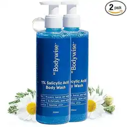 Walmart Be Bodywise 1% Salicylic Acid Body Wash 500ml | Helps to Prevent Body Acne & Cleanse Skin Pack of 2 offer