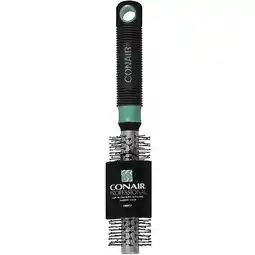 Walmart Conair Professional Small Metal Round Hairbrush with Nylon Bristles and Rubber Handle, Colors Vary offer