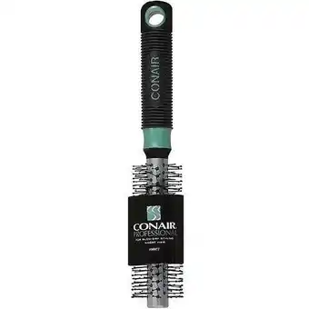 Walmart Conair Professional Small Metal Round Hairbrush with Nylon Bristles and Rubber Handle, Colors Vary offer