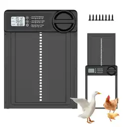 Walmart Automatic Aluminum Alloy Chicken Coop Fits 50 Chickens,13'' Induction Door Intelligent Timing offer