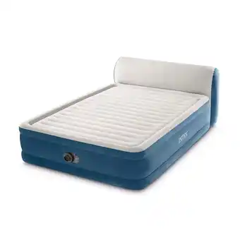 Walmart Intex Queen Dura-Beam Deluxe Series Comfort Headboard Airbed with Internal Pump offer