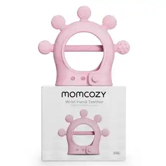 Walmart Momcozy Silicone Baby Teether Diver Pink, Baby Teething Toys, Toddler Teething Relief, 1 Count offer