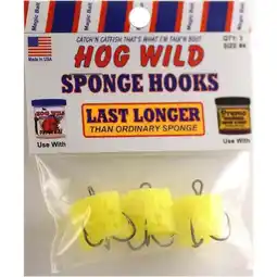 Walmart Magic Bait, Sponge Catfish Dip Bait Holder Fishing Hooks, Yellow, 3ct offer